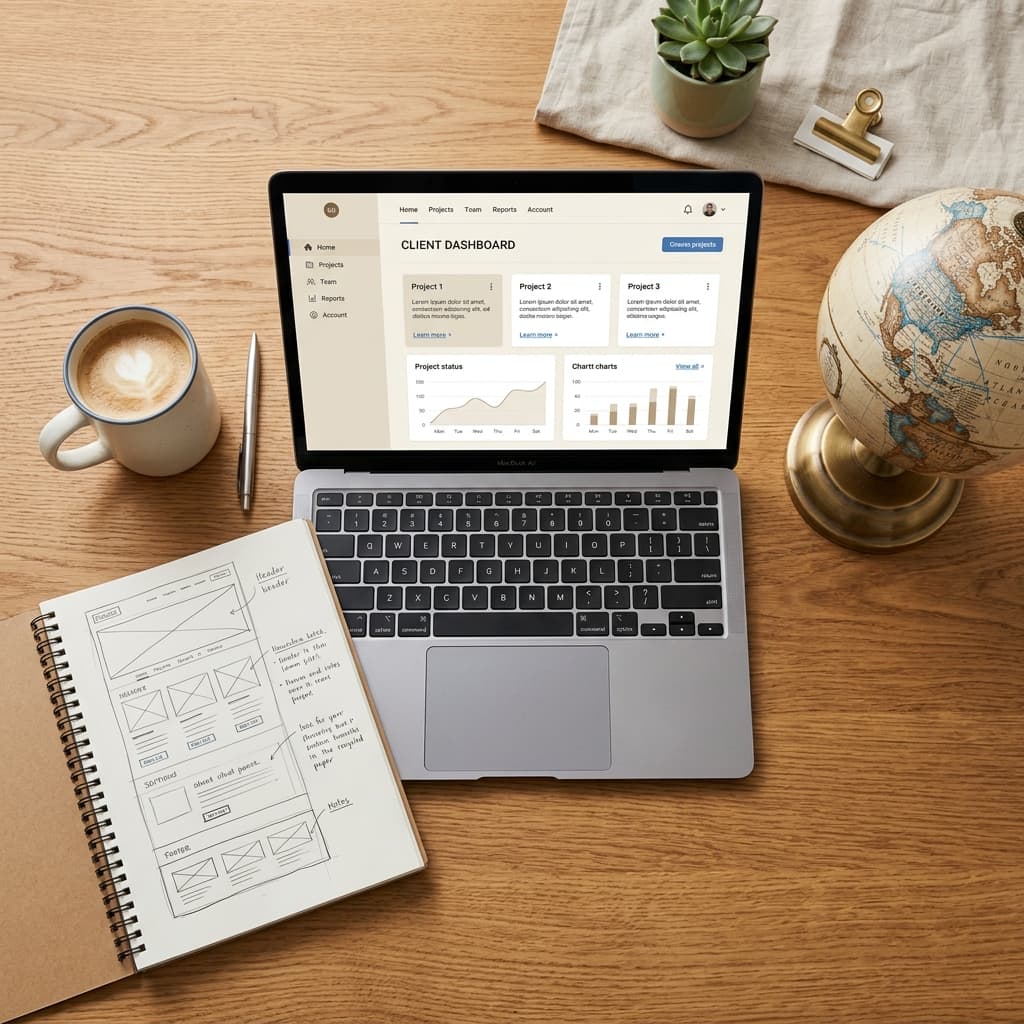 D Tech web development discovery call - custom website and web app solutions for global businesses